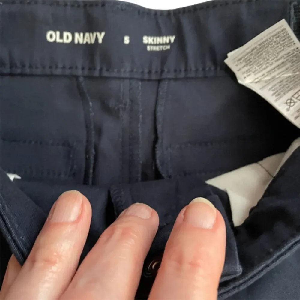 Old Navy Chino Uniform Unisex Navy Pants Size 5